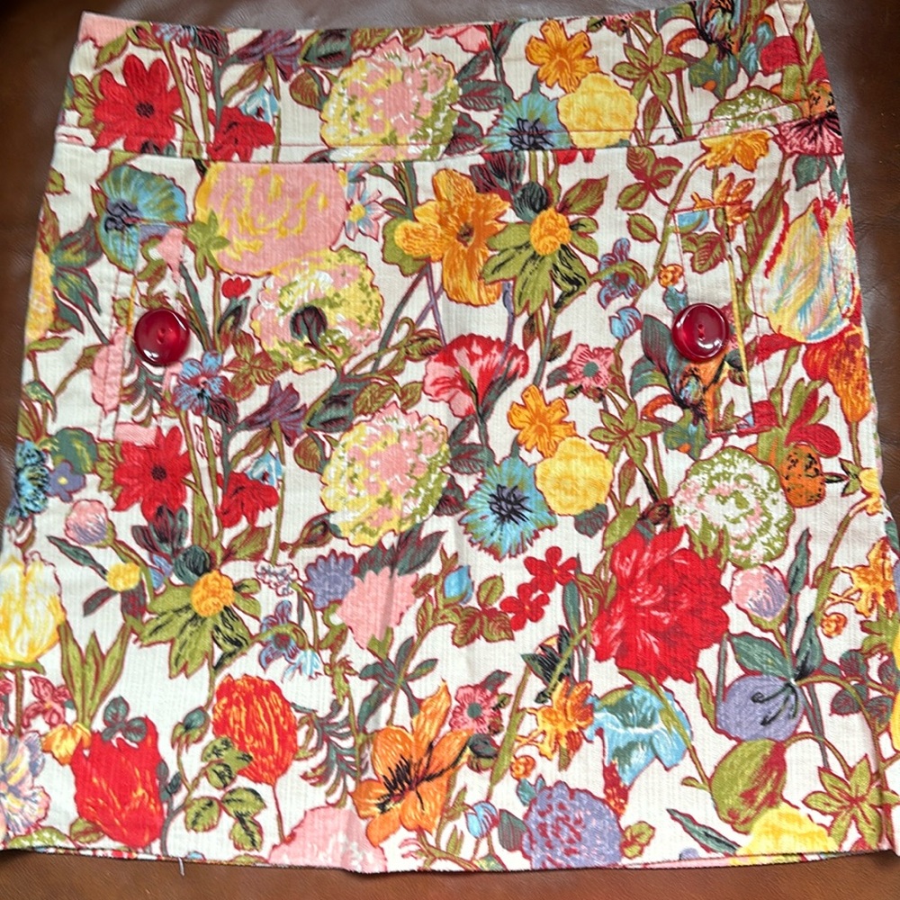 Anthropologie Floral Skirt